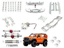 Metal F/R Bumper/Chassis Tie Rod Set DIY Upgrade Parts For MN 1/12 MN300 RC Car