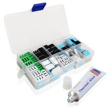 124pcs Heatsink Kit 9 Sizes Multicolor Aluminum  Copper, Cooler Heat Sink fo...