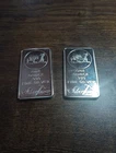 (2) 1 oz Silver Bars Silver Towne .999