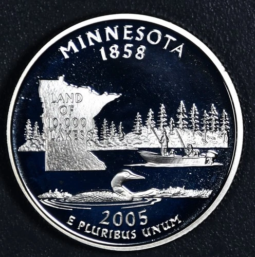 2005-S 50 State Quarters Minnesota Proof — photo from the most recent tracked eBay sale