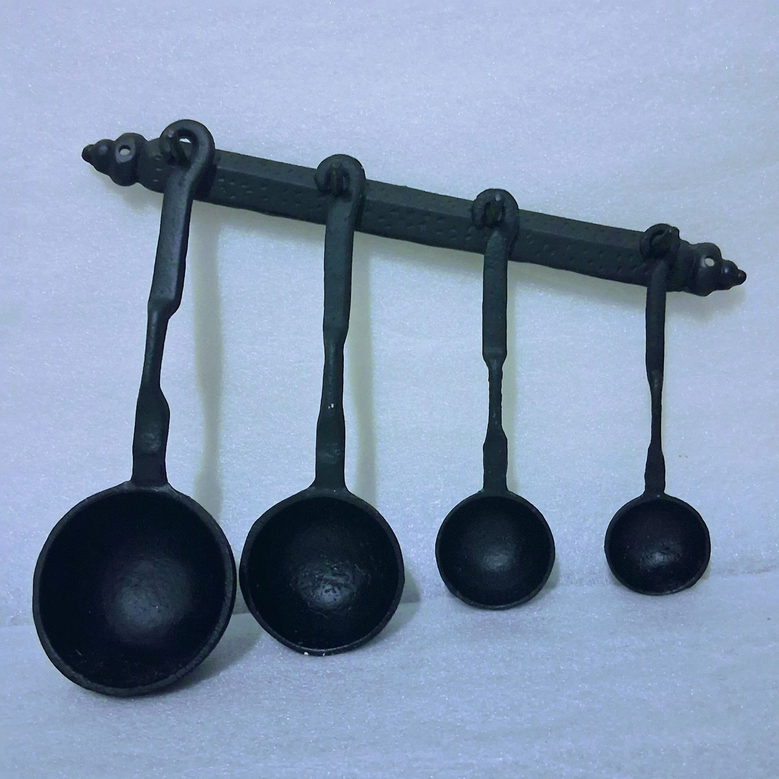 Cast Iron Spoons/Ladles With Hanging Rack