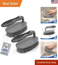 Durable Heavy Duty Scrub Brush with Non-Slip Handle for Bathroom & Kitchen