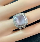 DAVID YURMAN ALBION SILVER MOON QUARTZ DIAMOND ICE RING Size 6 — photo 3