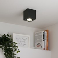 Led Aufbaustrahler Eckig Schwenkbar GU10 5W Neutralweiß Schwarz 230V 40°