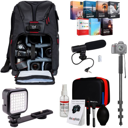 DSLR Photo Bundle - Backpack, Photo/Video Software, Shotgun, Flash, & more - Picture 2 of 12