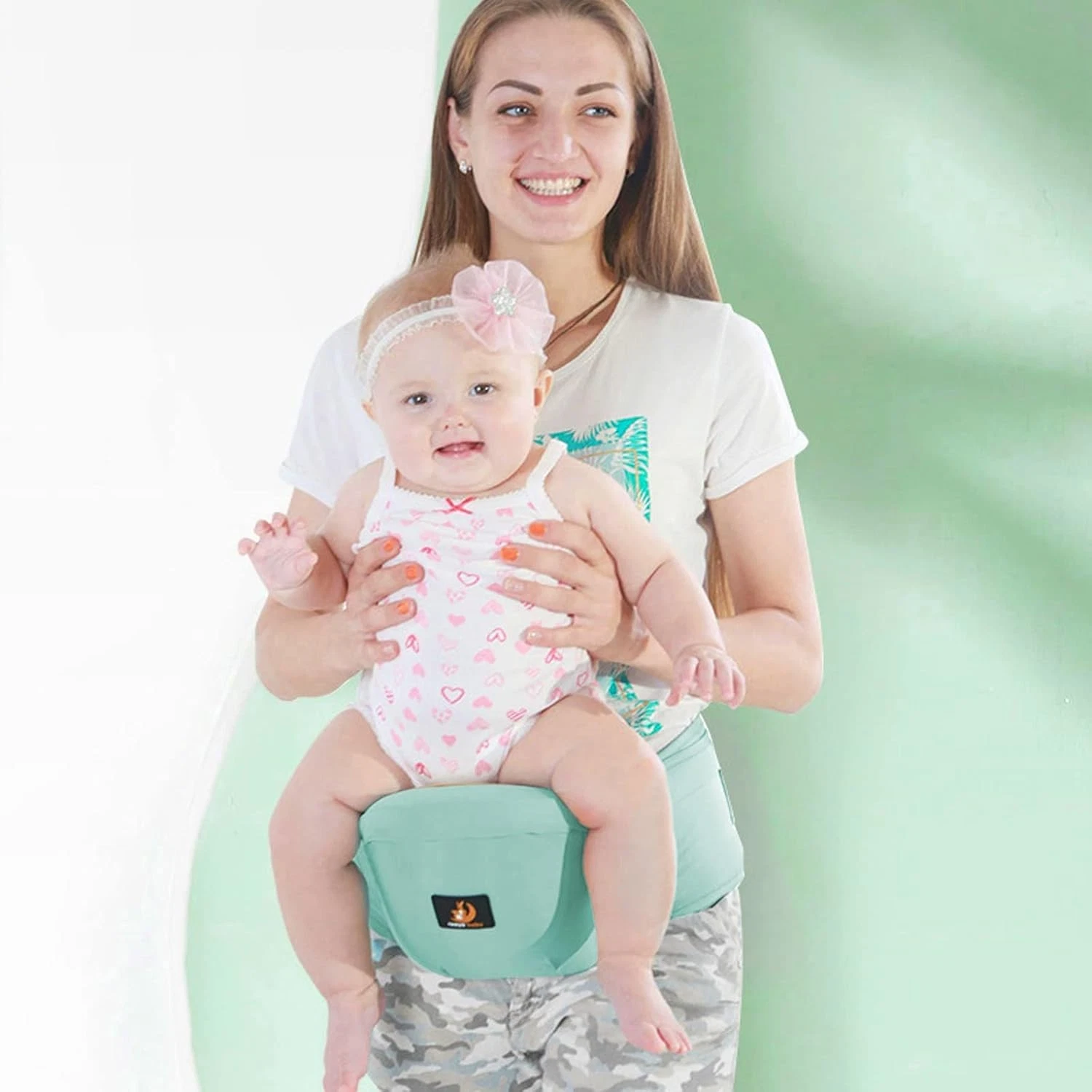 Rooya Baby Ergonomic Baby Hip Seat Carrier Waist Stool Adjustable Newborn Toddle