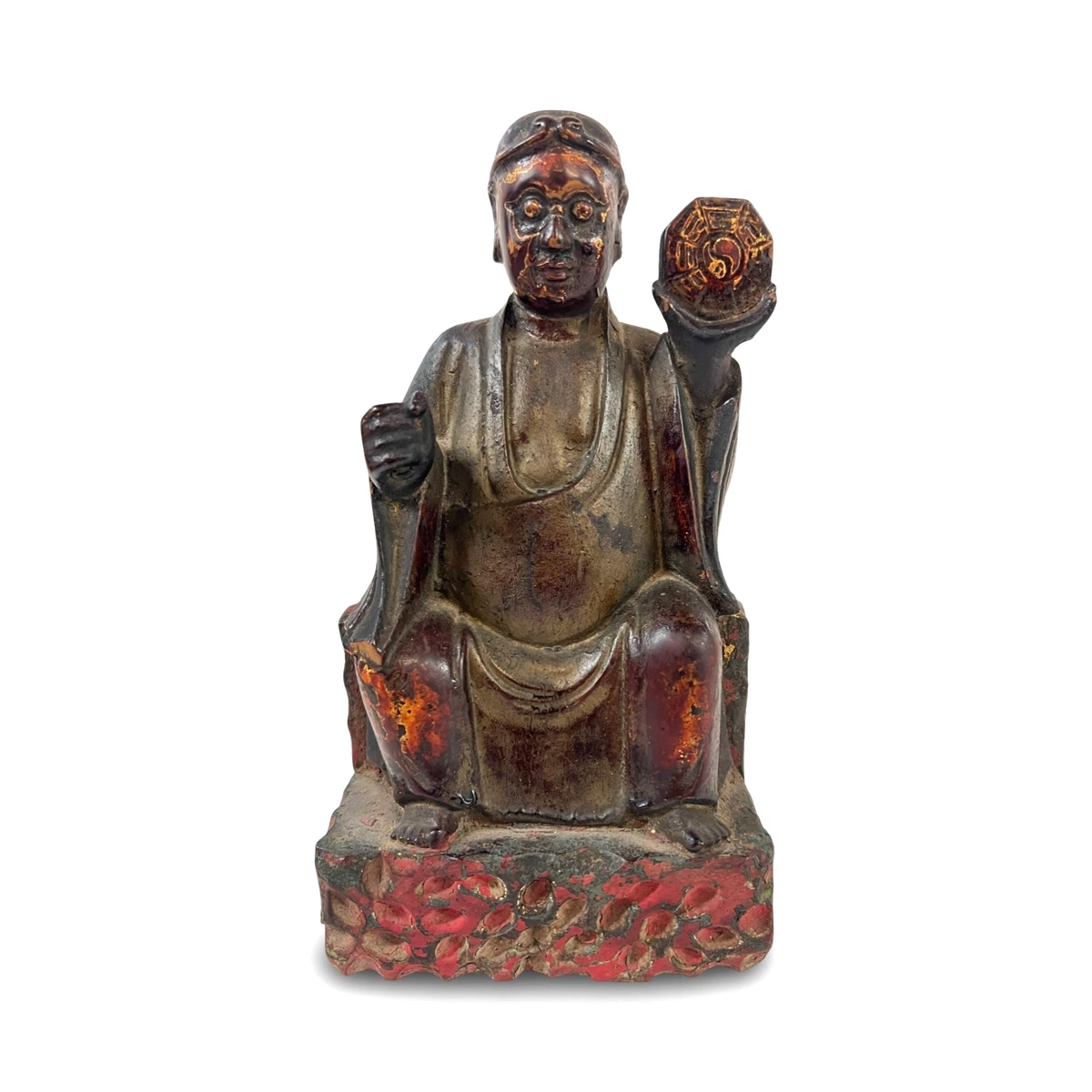 佛中国风木制雕像、雕像| eBay