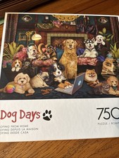 Buffalo Games 750 Piece Jigsaw Puzzle Dog Days Painting 24" x 18"