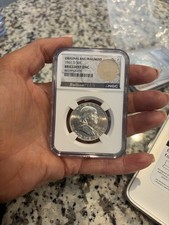 Franklin Half Dollar 1961 D NGC Brilliant UNC Silver Coin
