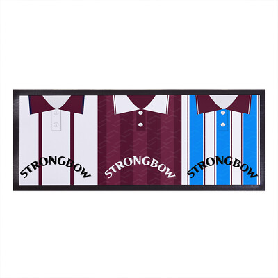 Hearts Retro Fußball Shirts personalisiert Bar Runner - Tischmatte Dekoration
