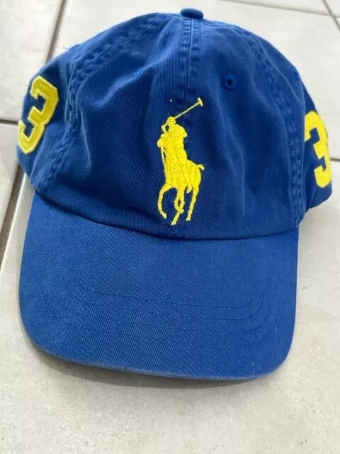 Blue polo hat cheap with yellow horse