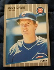 1989 Fleer Cubs Baseball Card #421 Jody Davis