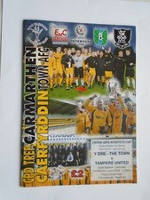 Carmarthen Town v Tampere United 2006/07 Intertoto Cup