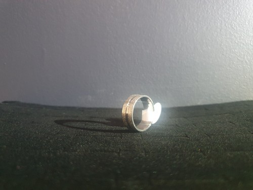 Stainless Silver Gold Black Rings Wedding Band Brushed Finish Men or Women - Picture 11 of 38