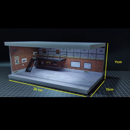 Diorama 1:64 Estacionamiento Coche Modelo Pantalla Iluminación LED Coche Garaje Escena Modelo3 - Imagen 7 de 23