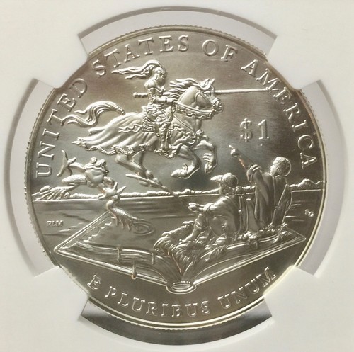 2016-P Mark Twain Silver Dollar Long Beach Releases NGC MS-70 Miles Standish - Picture 4 of 4