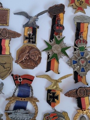 Volkswanderung German Eppelborn Hiking Travel Military Medals 1970s-80s X25 #5 - Picture 8 of 15