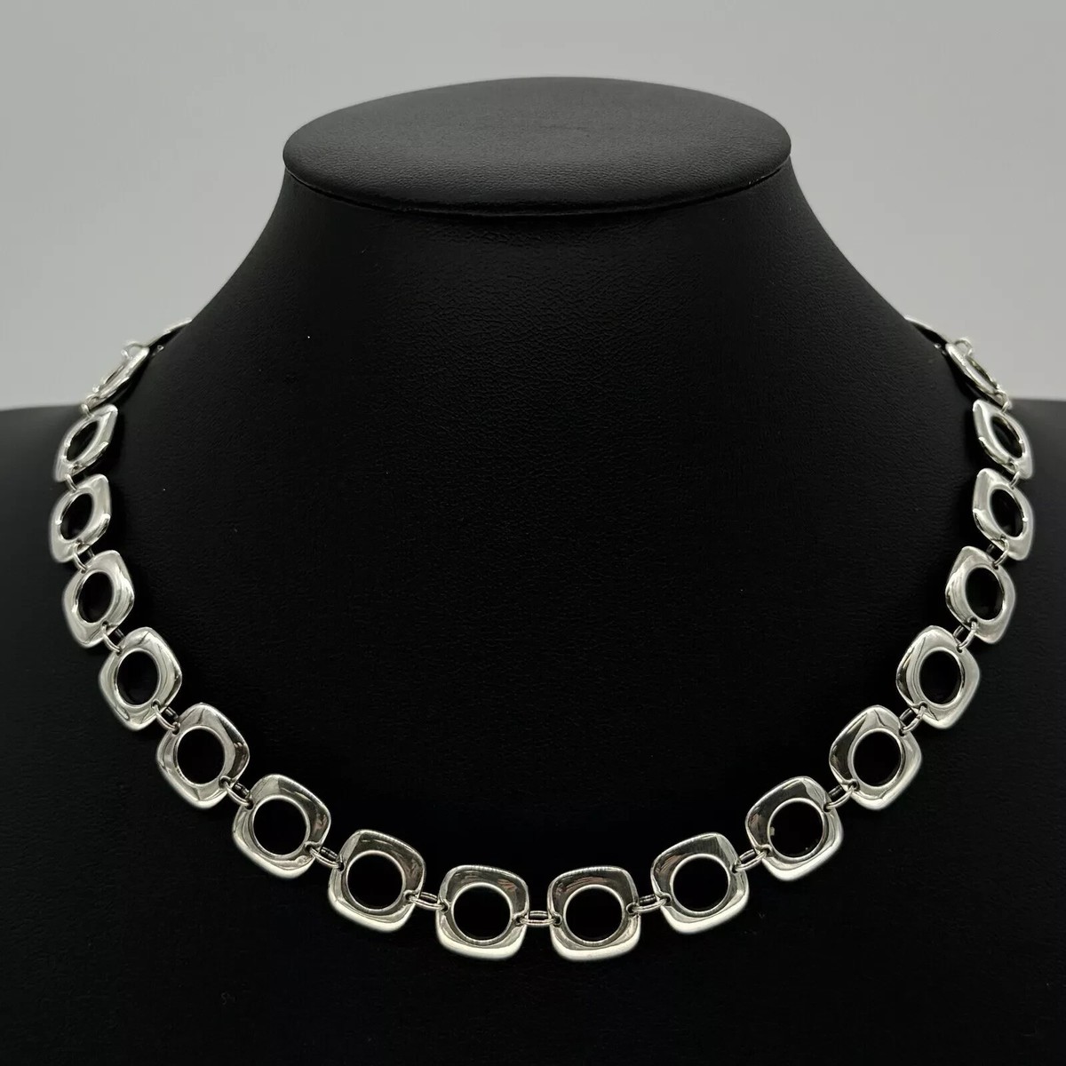 925 STERLING SILVER TIFFANY & CO 1/2 INCH CUSHION LINK