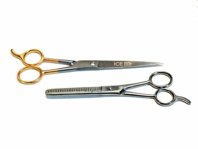 Professional Salon Hair Cutting+Thinning Scissors Barber Shears Hairdressing Set