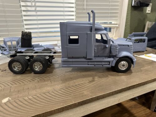 rc tamiya 1/14 truck body parts Kenworth 1:14 T800 W900 T-680 Lesu Lowboy Wedico - Picture 17 of 18