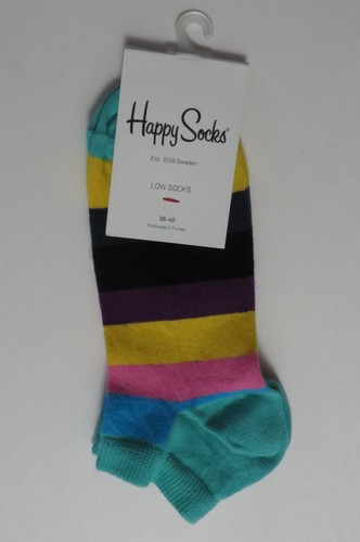 Happy Socks Athletic Happy Low Socks Women 36-40 Cotton 1 Pack - Picture 10 of 19