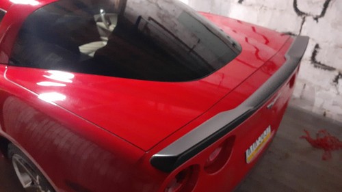 OE Style Rear Trunk Spoiler For 2005-2013 Chevy Corvette C6 ZR1 - Unpainted Black ABS
