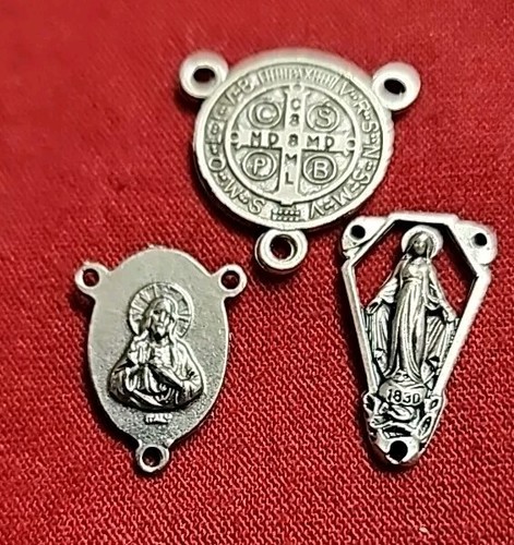 14 Rosary Part Centerpiece Center New Made In ITALY - Picture 9 of 9