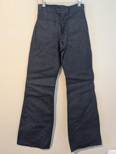 US Navy Hose 80er Utility Herren 29 Schlag Flame Retardant Denim Typ 2 blau