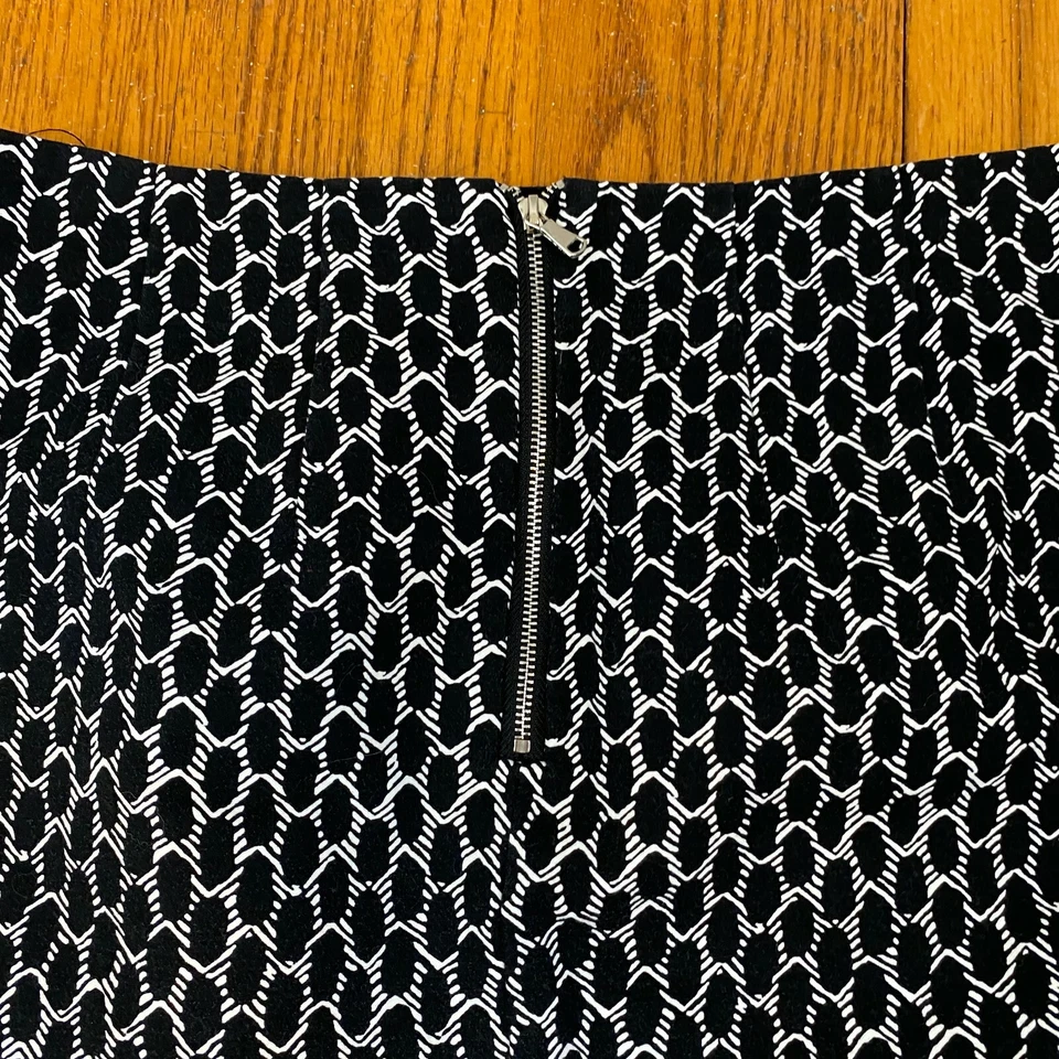 Falda lápiz Adrianna Papell para mujer talla 2 falda recta de carrera negra cremallera trasera Foto 3 de 4