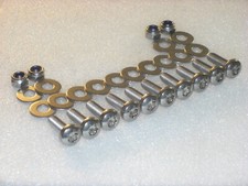 Land Rover Defender Crossmember-Tub Stainless Steel Screws nuts TORX PAN T45