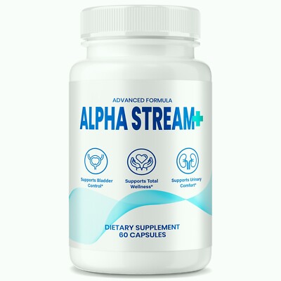 Alpha Stream+ for Prostate, Advanced Alpha Stream Plus for Men 60ct