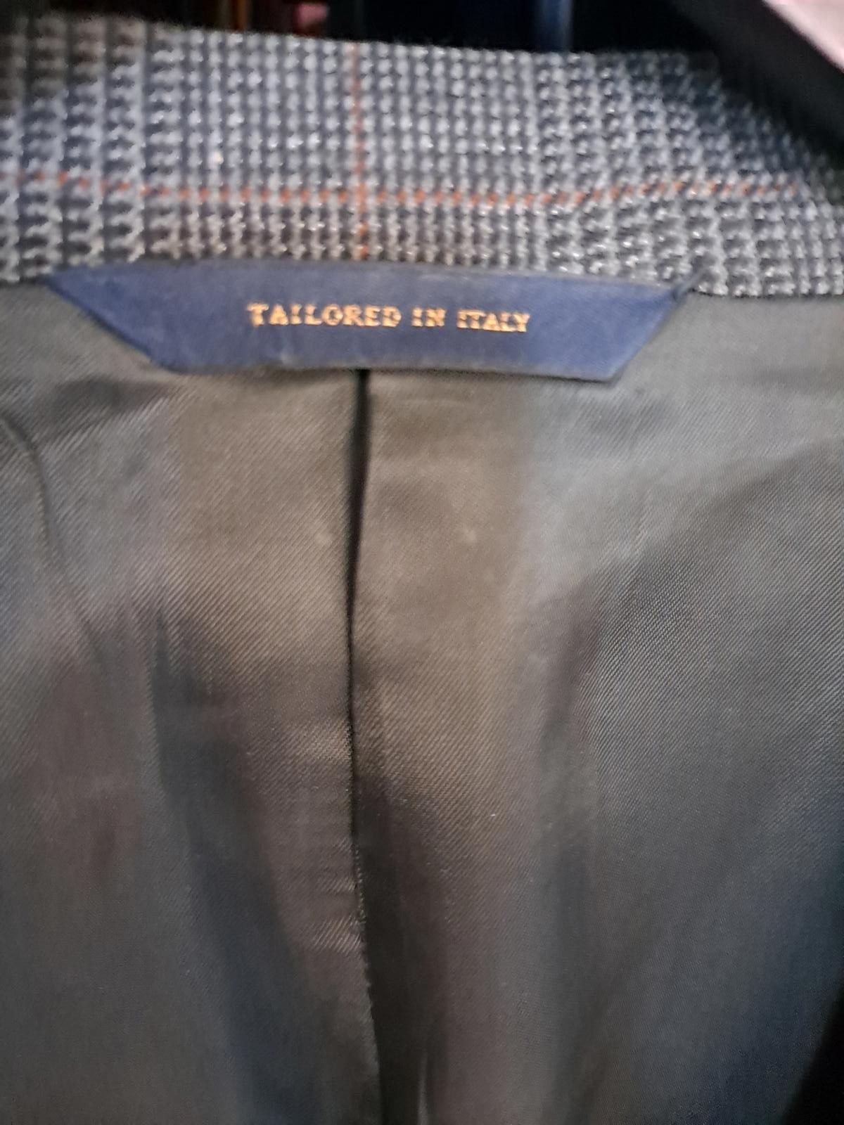 Brooks Brothers 2 Button Gray Plaid Blazer 100% Cashmere Size 45R thumbnail 3