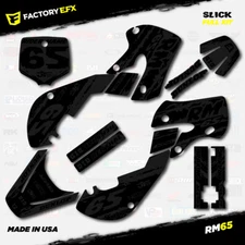 Blackout Slick Racing Graphics Sticker Kit fits Suzuki RM65 RM 65 01-22 Decals