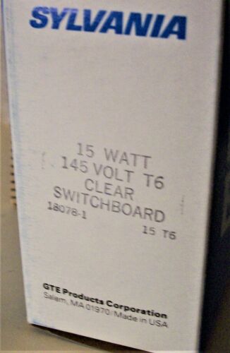 Sylvania 18078 Light Bulb Lamp 15T6 145V Box Of 10 Candelabra Screw Base NEW . - Picture 5 of 5