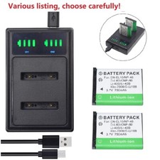 Li-40B 42B Battery or charger for Nikon EN-EL10 Coolpix S700 S3000 S4000 S5100
