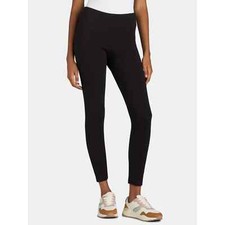 Time and Tru Black Soot High Rise Fitted Legging - Small