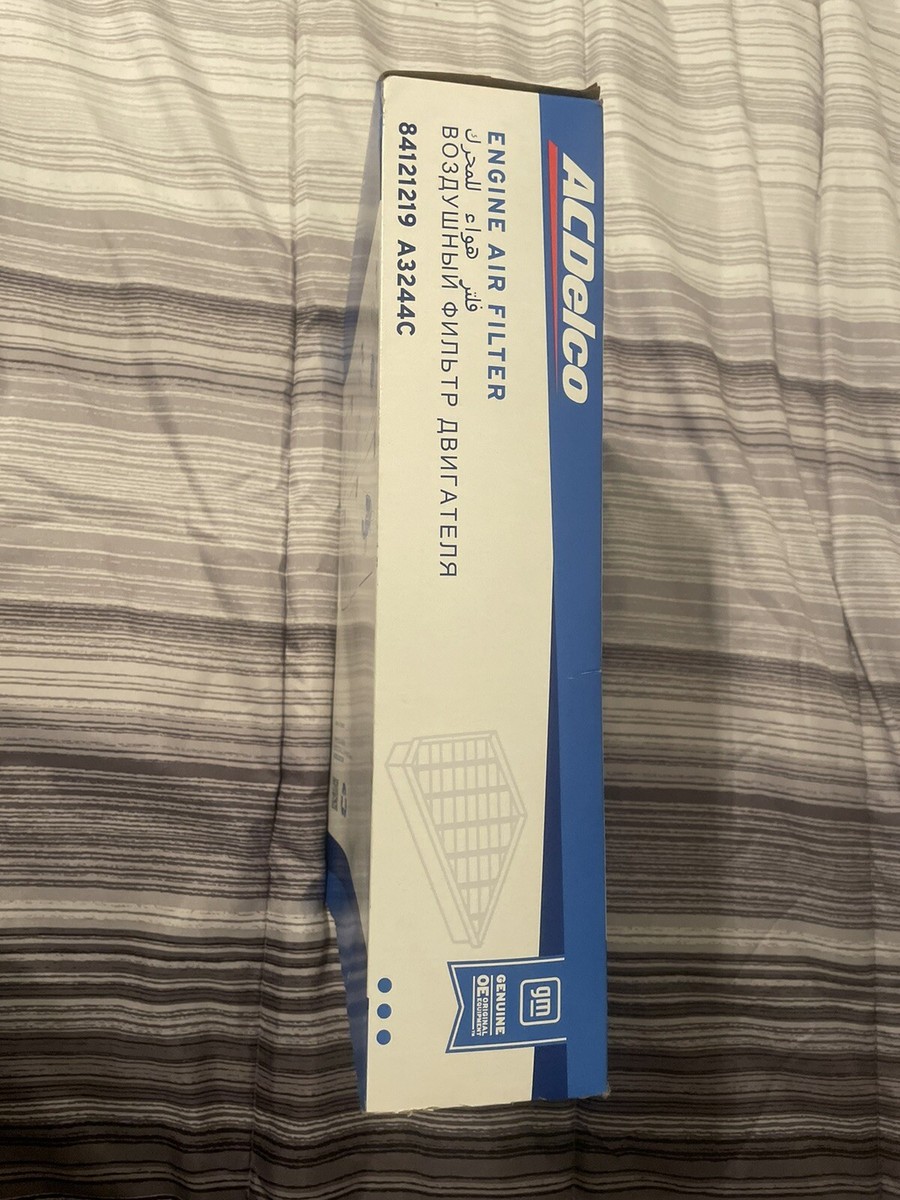 OEM GM AC DELCO Engine Air Filter- 84121219 A3244C | Brand NiB | eBay