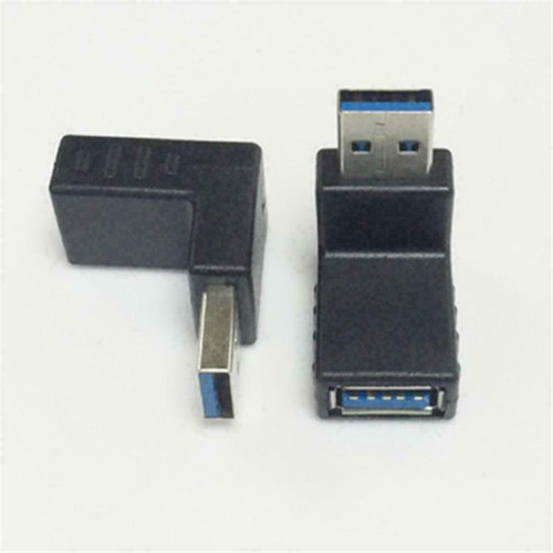90 Degree USB 3.0 Male To Female Adapter Connector 2024 Angle Exte Extender A6S6 - Photo 7/13