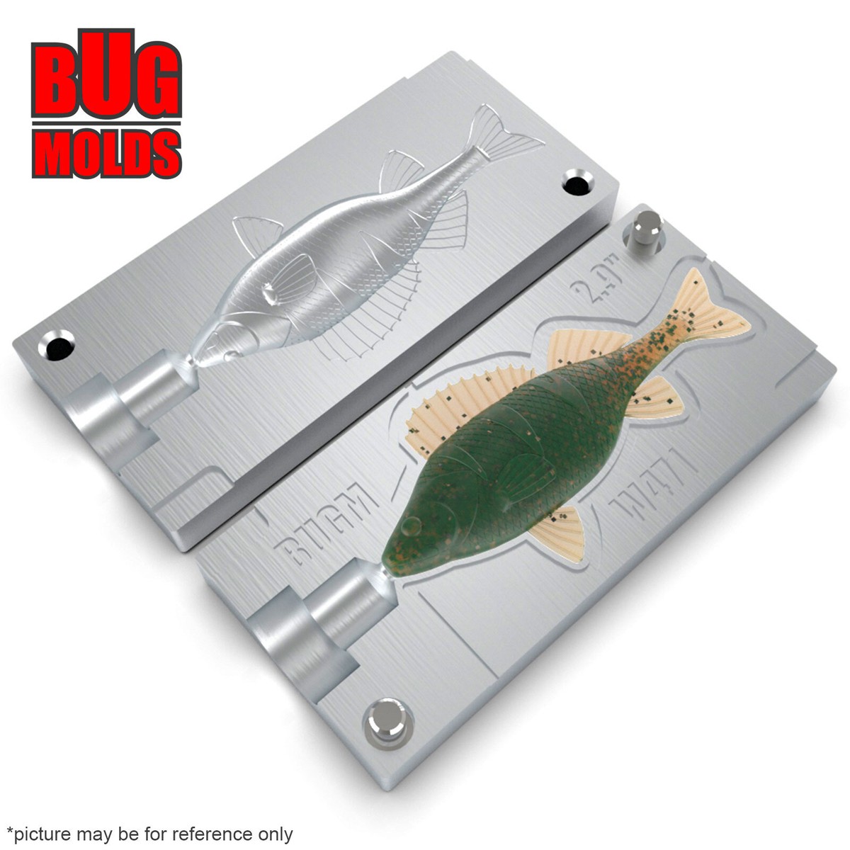 Bait DIY Fishing Mold Soft Plastic Baits Lure Plastisol Bass PerchFish