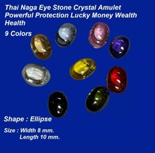 9 Amulet Naga Eye Leklai Thai Gem Crystal Talisman Buddha Leklai Charm Jewelry
