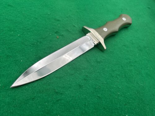 VOORHIS 11" DAGGER CUSTOM Fighter 6" tapered TANG "Scarce Knife" With CASE - Picture 12 of 12