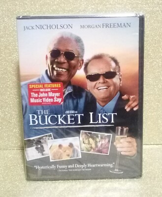 (1-950) ''THE BUCKET LIST'' DVD / NEW IN WRAP / FULL & WIDESCREEN / 2007 / PG13