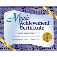 Music Achievement Certificates