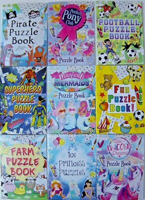 Lustige Rätselbücher, Kreuzworträtsel, Wortsuche etc Kinder, Hochzeiten, Partytütenfüller