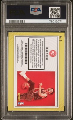 2018 Contenders Trae Young Rookie Lottery Ticket #5 Hawks PSA 9
