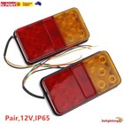 <!--F#f_0-->10 LEDs TRAILER TAIL LIGHT KIT PAIR PLUG 4 CORE WIRE CARAVAN BOAT UTE Waterproof<!--F/-->