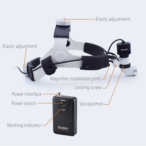 5W LED Dental ENT Examination Surgery Integration Medical Head Light KD-205AY-1 - Picture 6 of 6