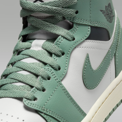 Nike WMNS Air Jordan 1 Mid Jade Smoke BQ6472-130 US 5-15 Nike WMNS Air Jordan 1 Mid Jade Smoke BQ6472-130 US 5-15