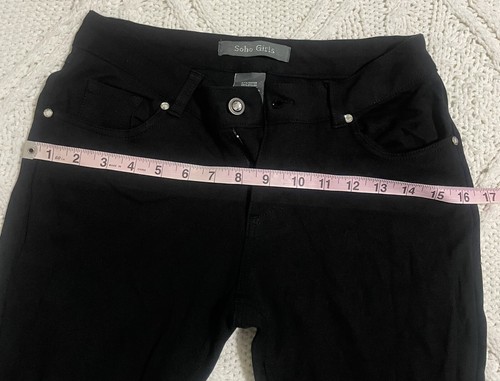 Pantalones negros Soho para niñas 115082 SG-P0N talla L rayón tiro bajo GRANDES - Imagen 3 de 9