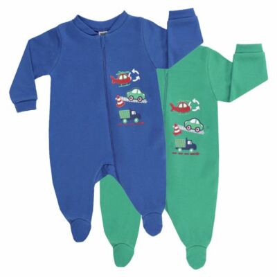 %% Jacky Baby 2er-Pack Schlafanzug 1-tlg langarm  Junge Gr. 50/56+62/68  ANGEBOT